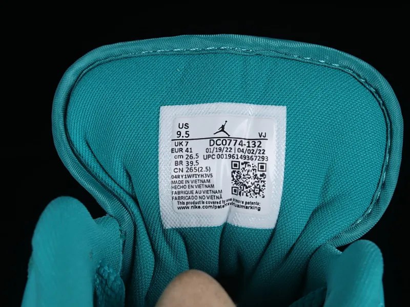 All categories Air Jordan Jordan series basketball shoes Air Jordan 1 Low G version pure original Air Jordan 1 Low "Turquoise" AJ1 Joe 1 Turquoise DC0774-132